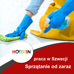 Praca Szwecja sprzątanie - od zaraz